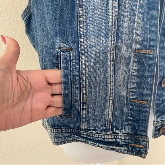 Bongo Jean denim vest with pockets Size XL - Picture 5 of 11